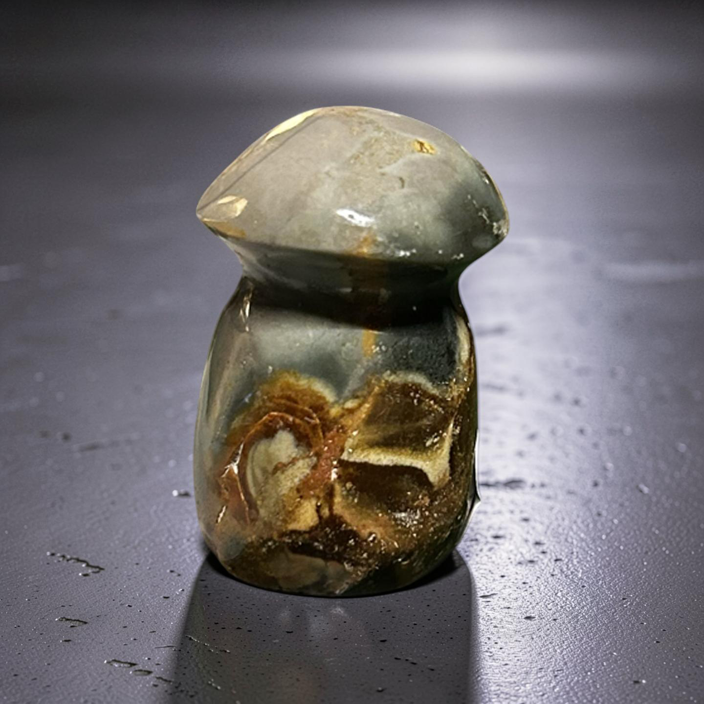 Poly Chrome Mushroom Carving