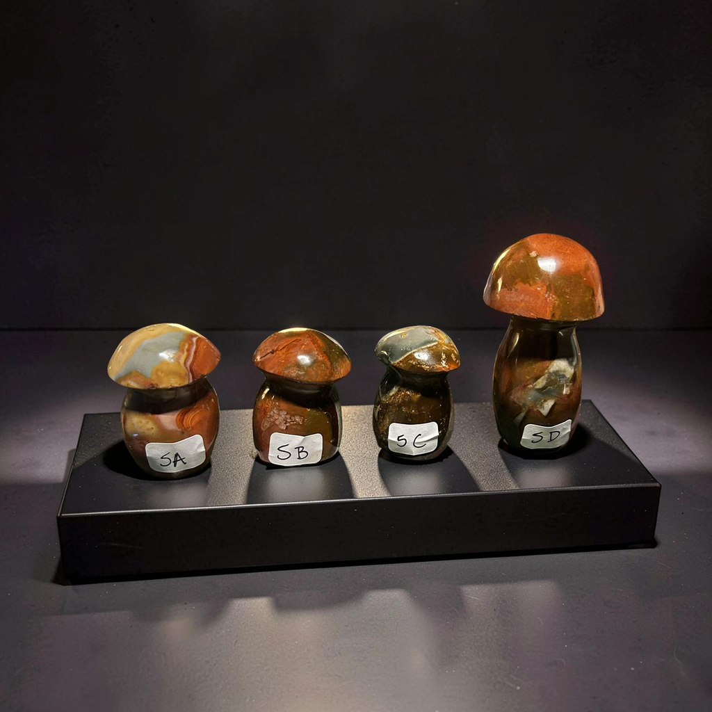Poly Chrome Mushroom Carving