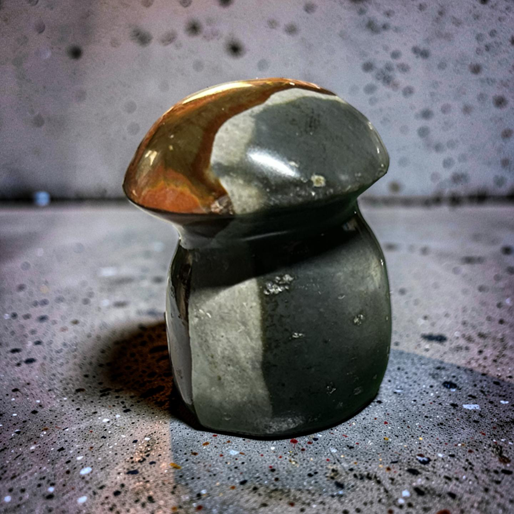 Poly Chrome Mushroom Carving