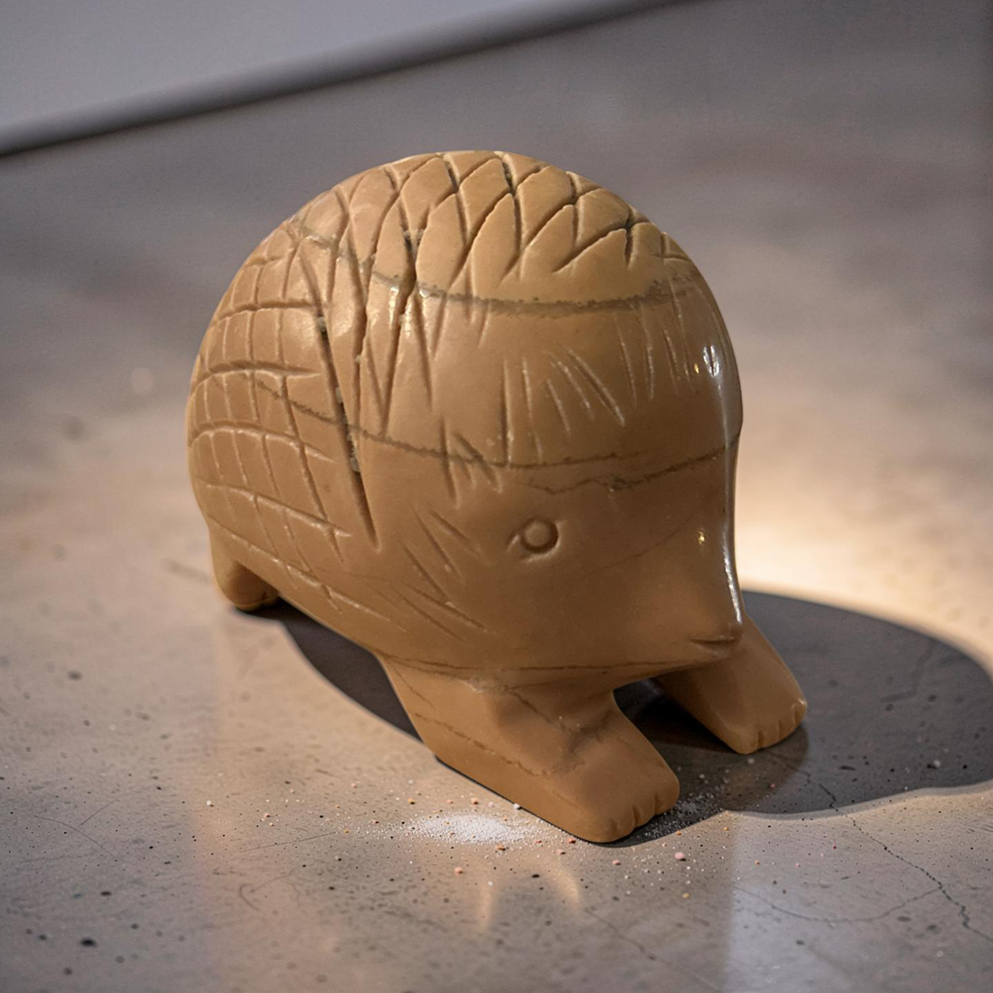 Indonesian Rhodinite Hedge Hog Carving
