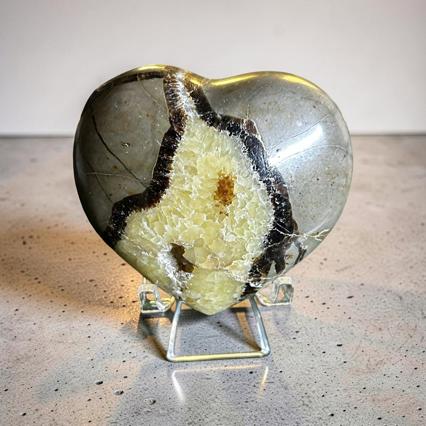 Septarian Heart Carving